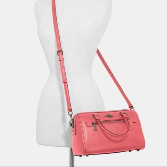 Coach Pink Lemonade Rowan Satchel - Picture 3 of 8